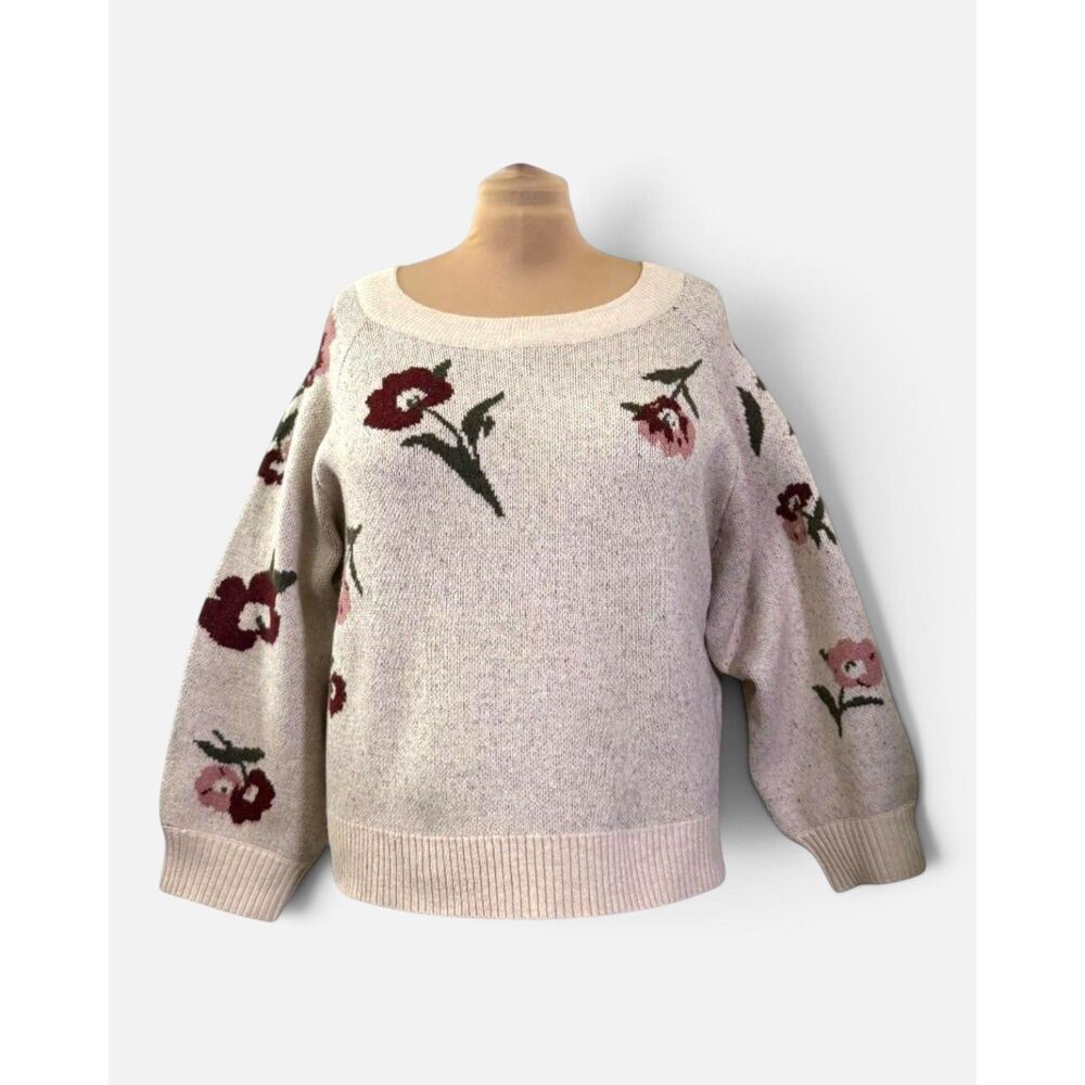 POLAGRAM Printed Floral Boutique Sweater, NWT! Size 2XL
